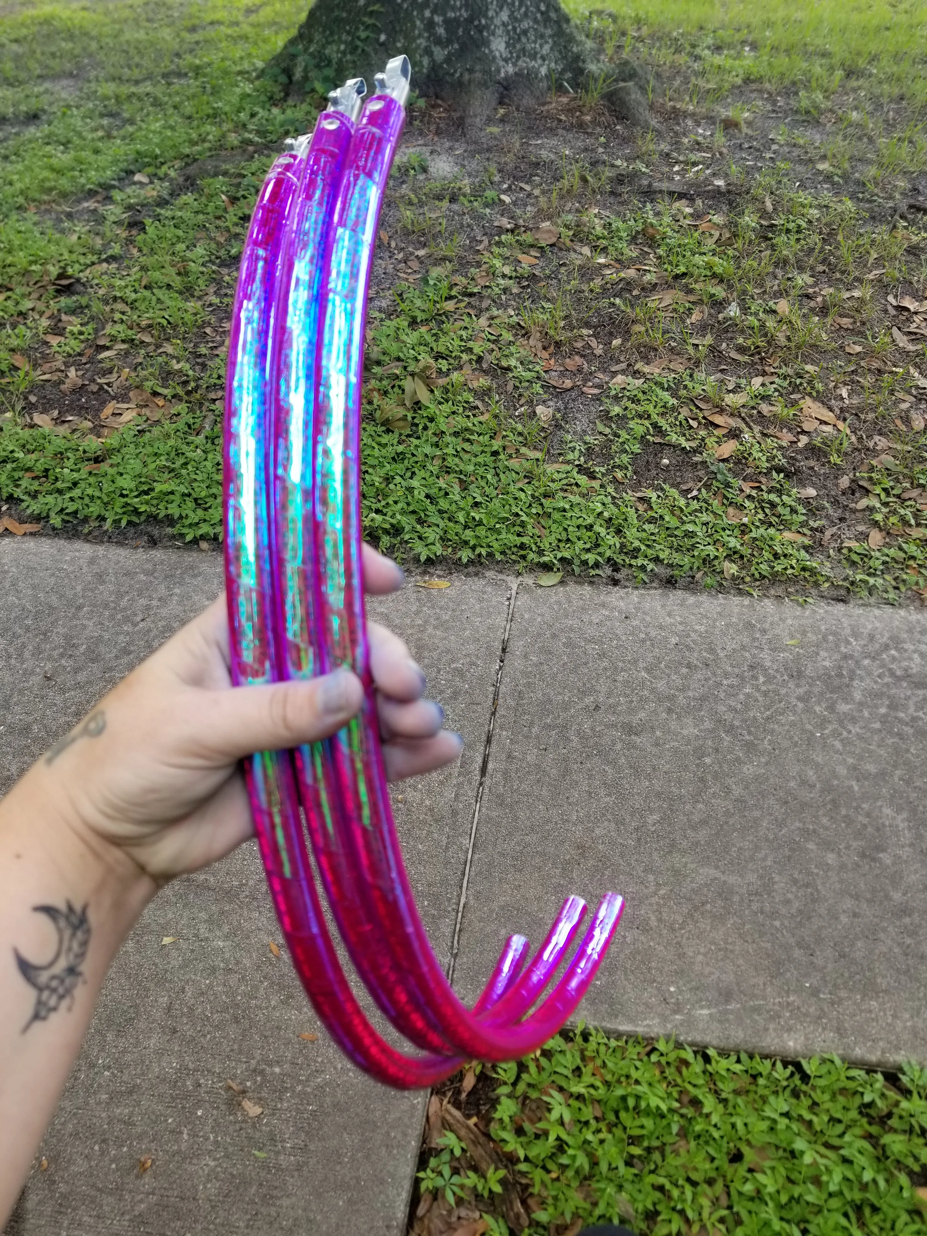 Cotton Candy Galaxy Reflective Taped Hoop