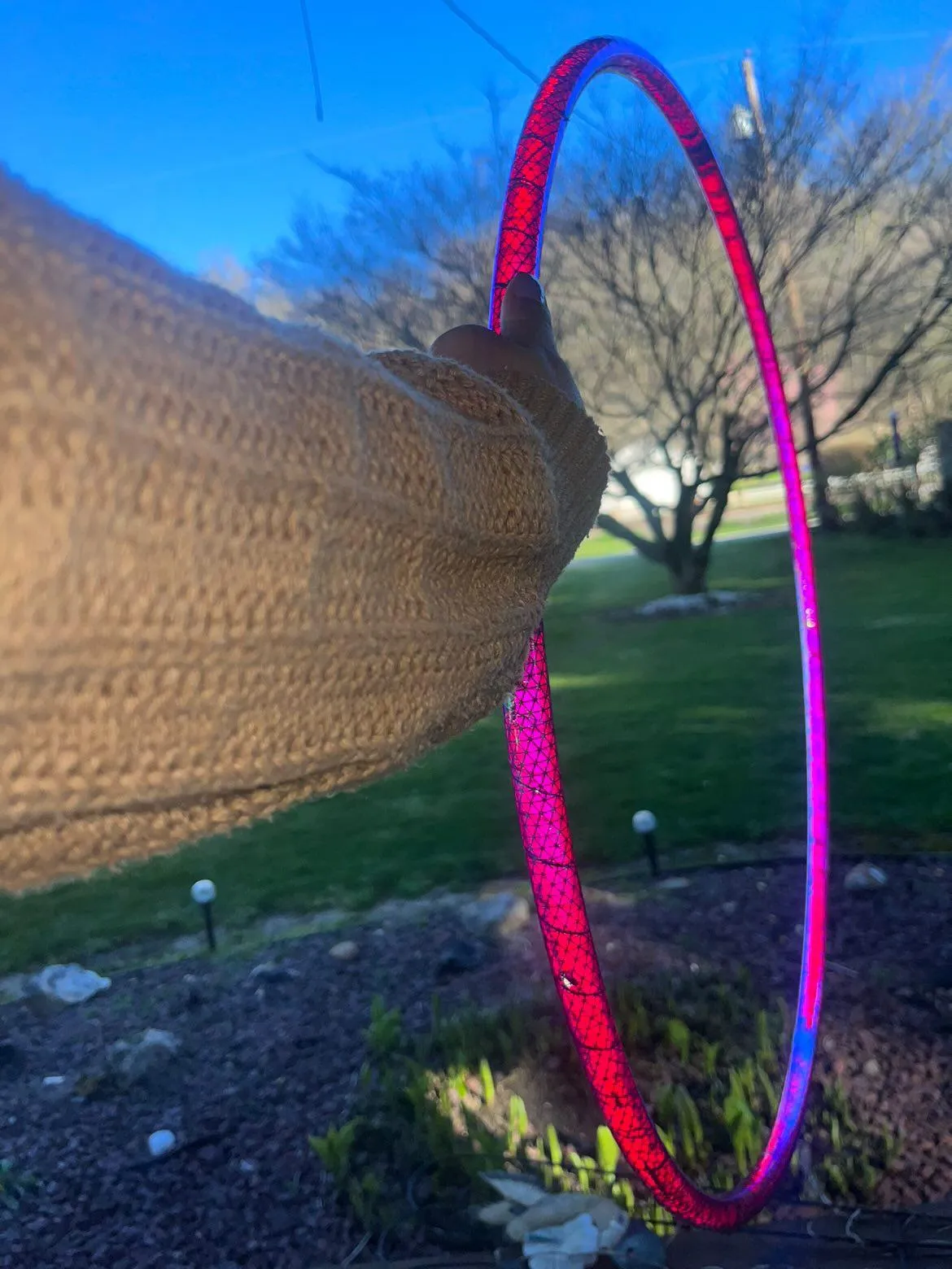 Cotton Candy Galaxy Reflective Taped Hoop