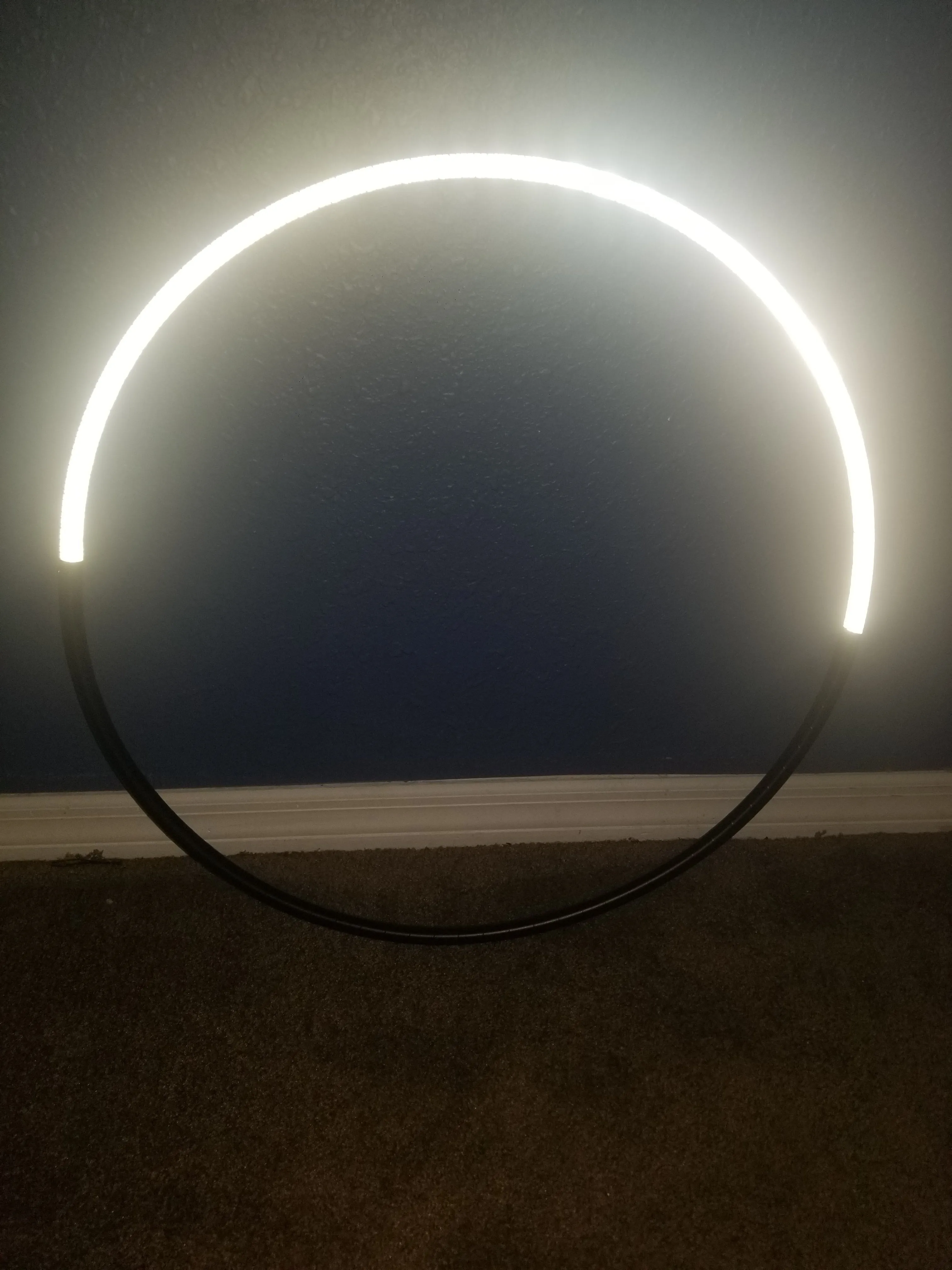 Crescent Moon Reflective Taped Hoop