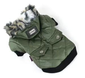 Cross-border fur collar pet coat