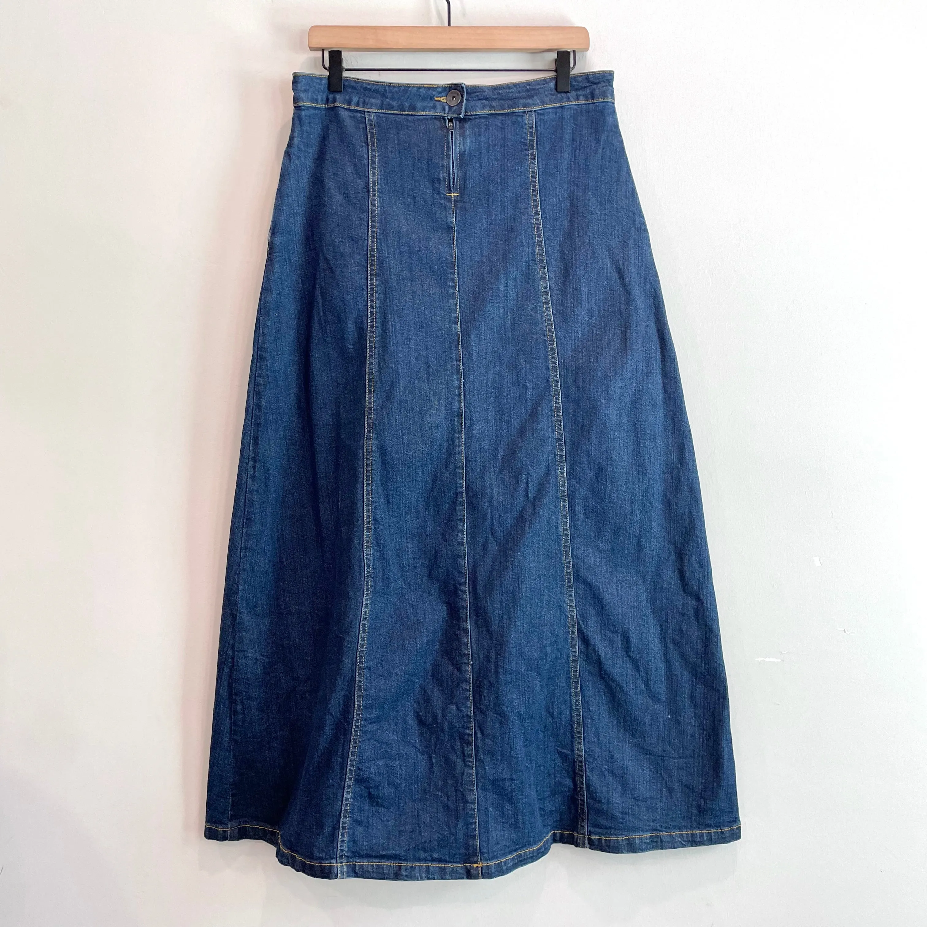 Denim Jean Maxi Skirt