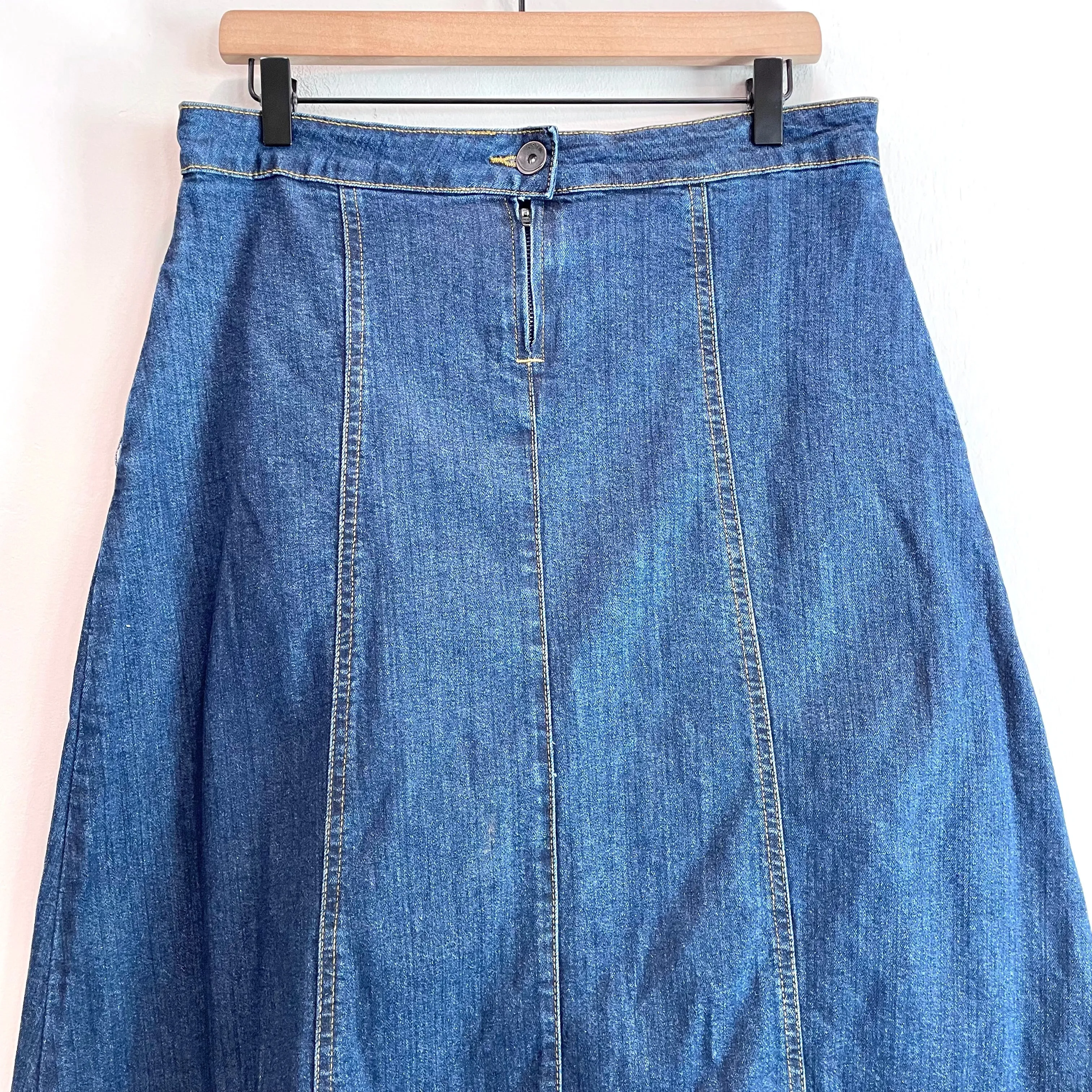 Denim Jean Maxi Skirt