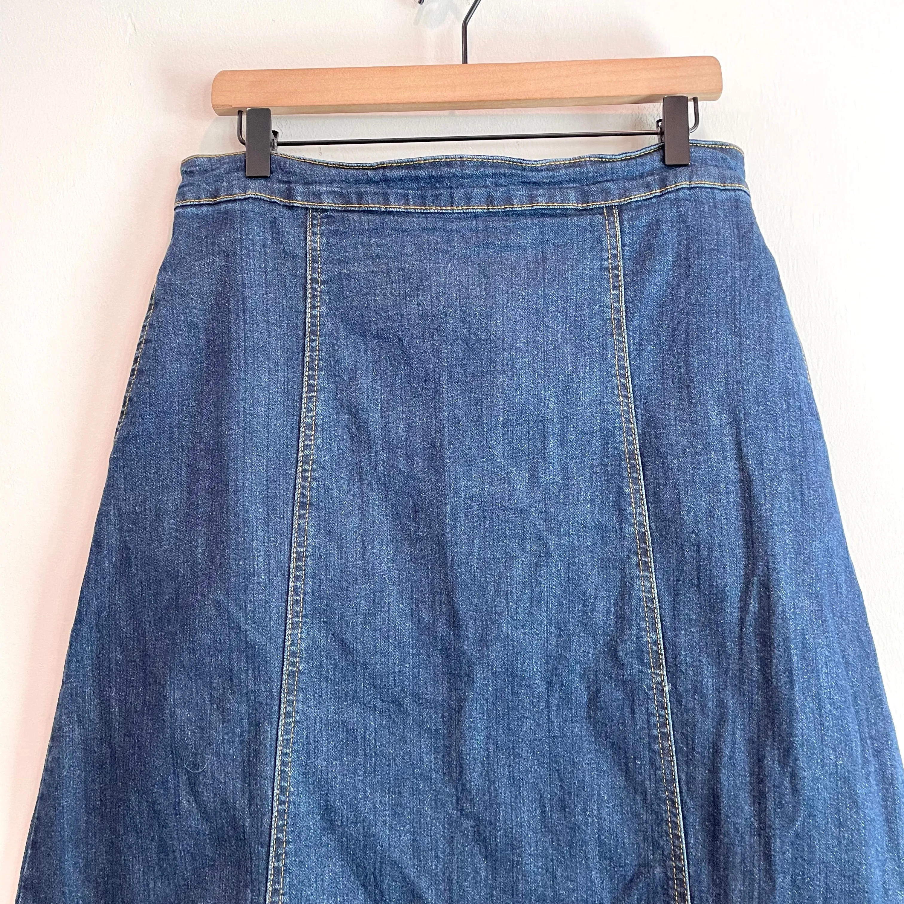 Denim Jean Maxi Skirt