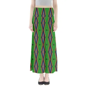 Diamond in the Bluff Lime Full Length Maxi Skirt