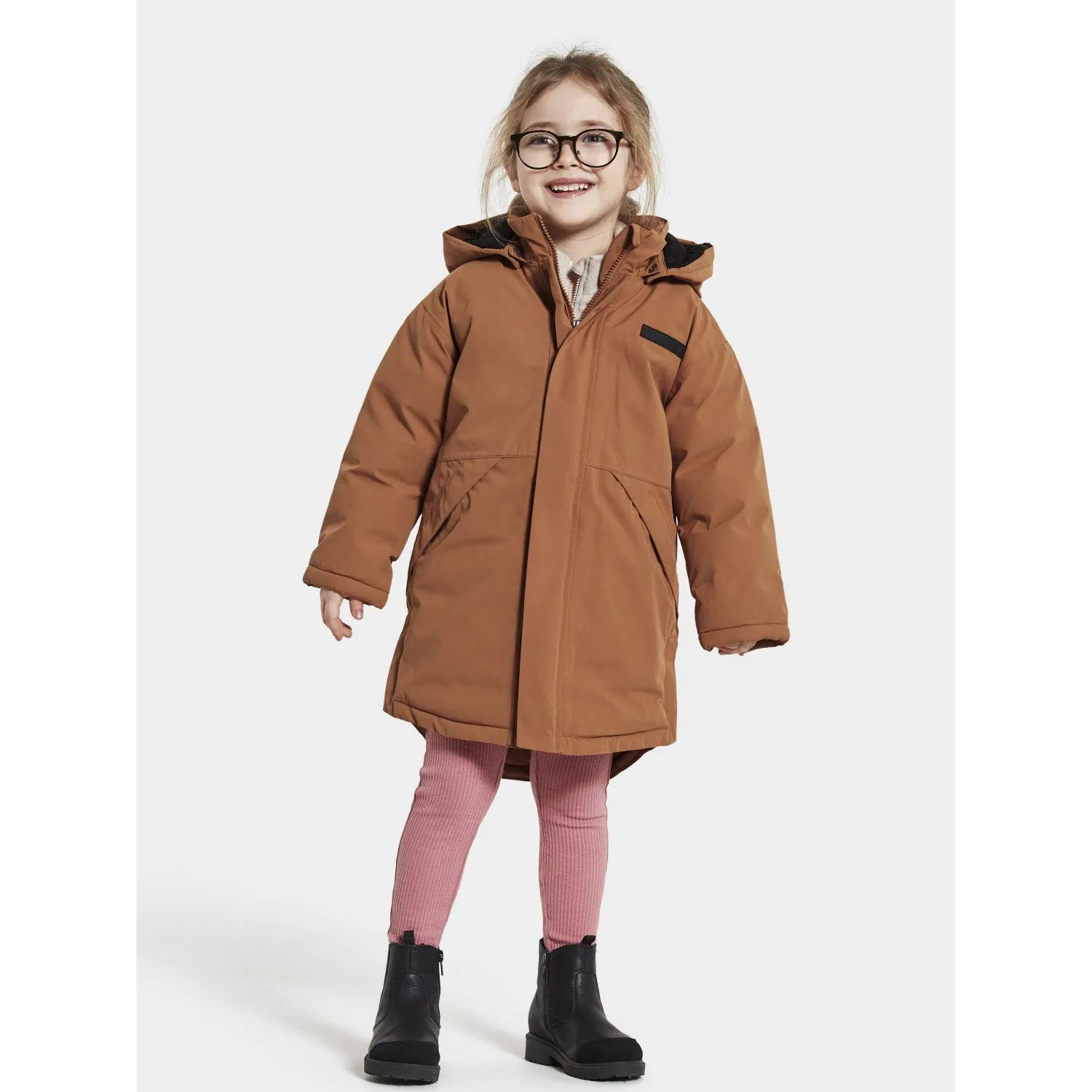 Didriksons Acorn Brown Timon Kids Parka