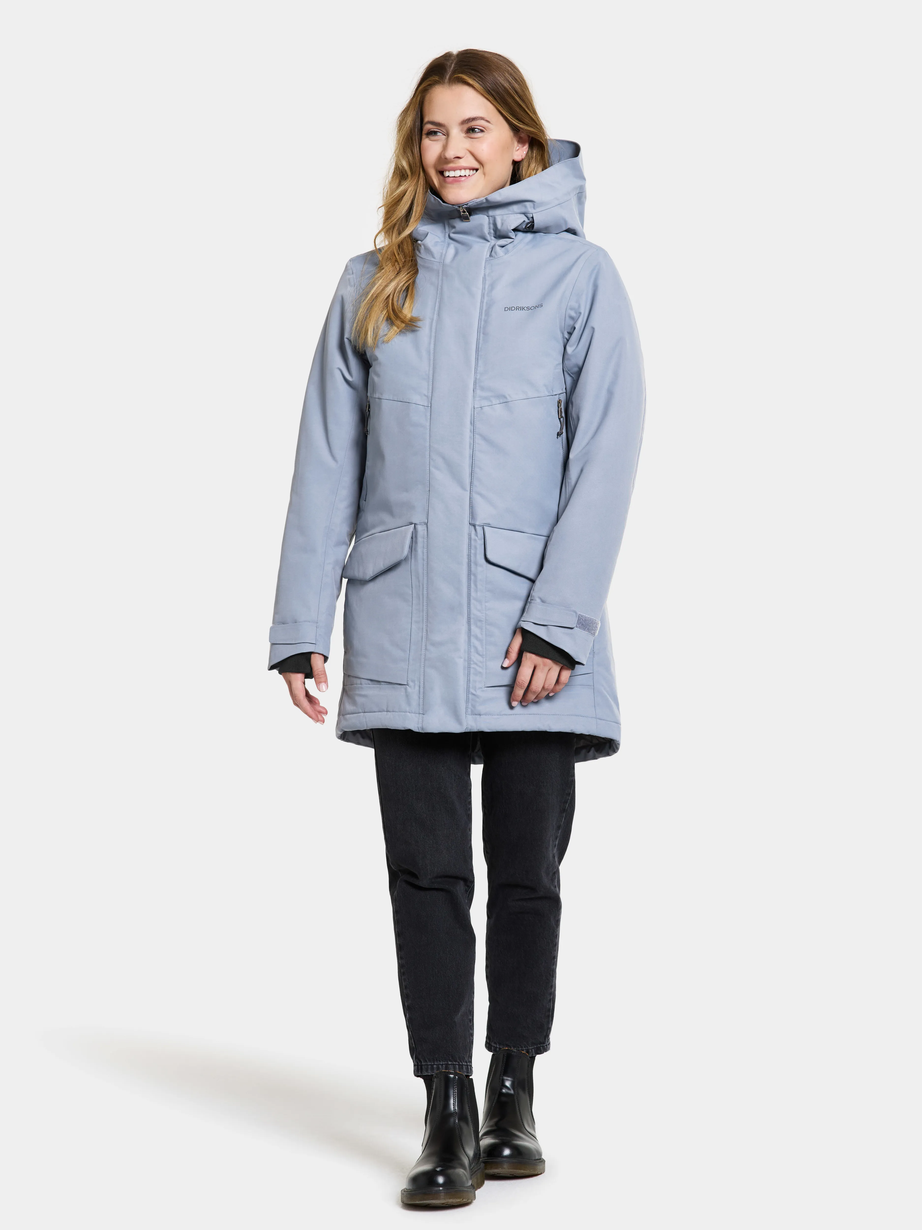 Didriksons Women&#x27;s Frida Parka 7 Glacial Blue | Buy Didriksons Women&#x27;s Frida Parka 7 Glacial Blue here | Outnorth