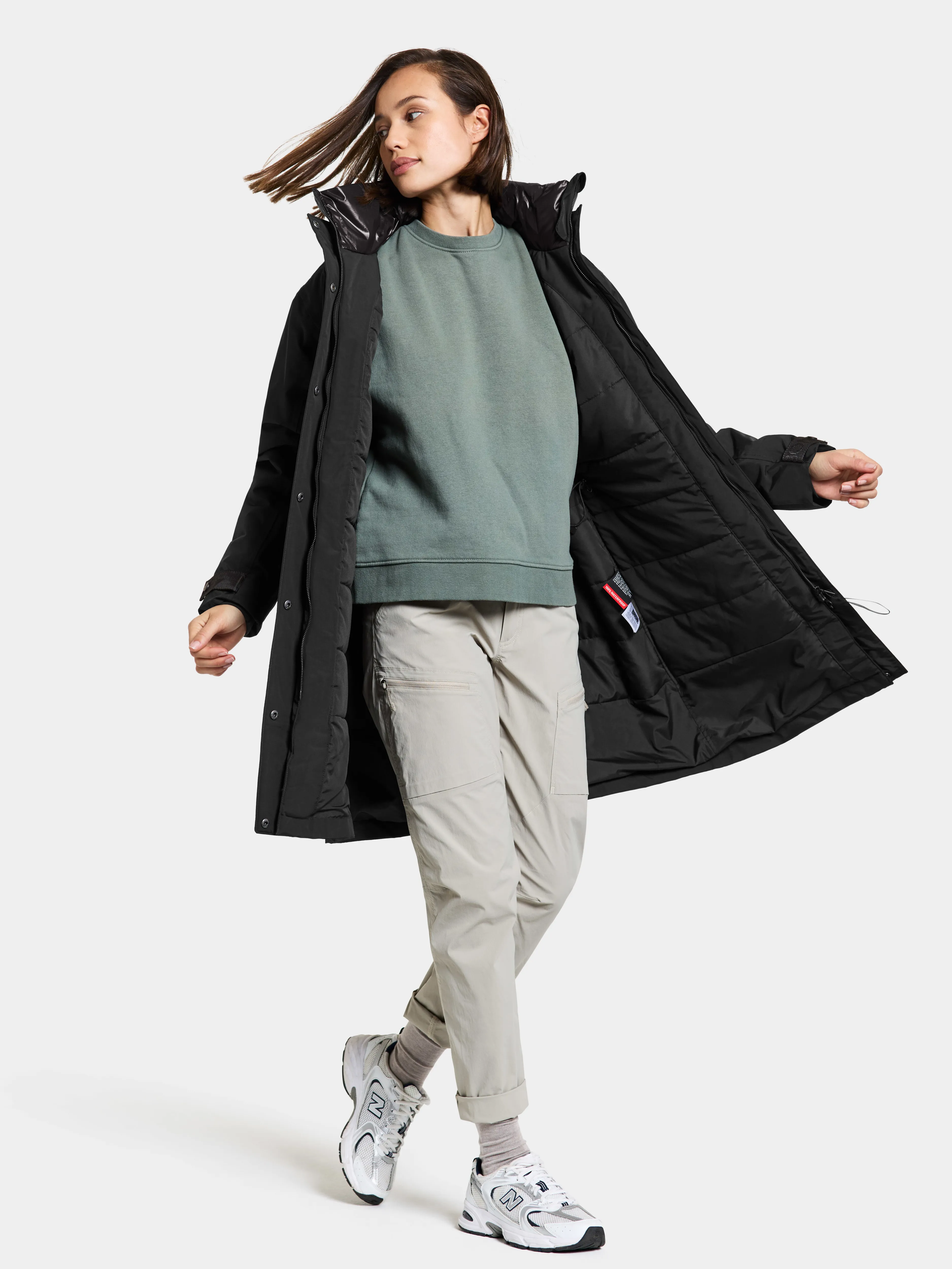 Didriksons Women&#x27;s Ilsa Parka Black | Buy Didriksons Women&#x27;s Ilsa Parka Black here | Outnorth