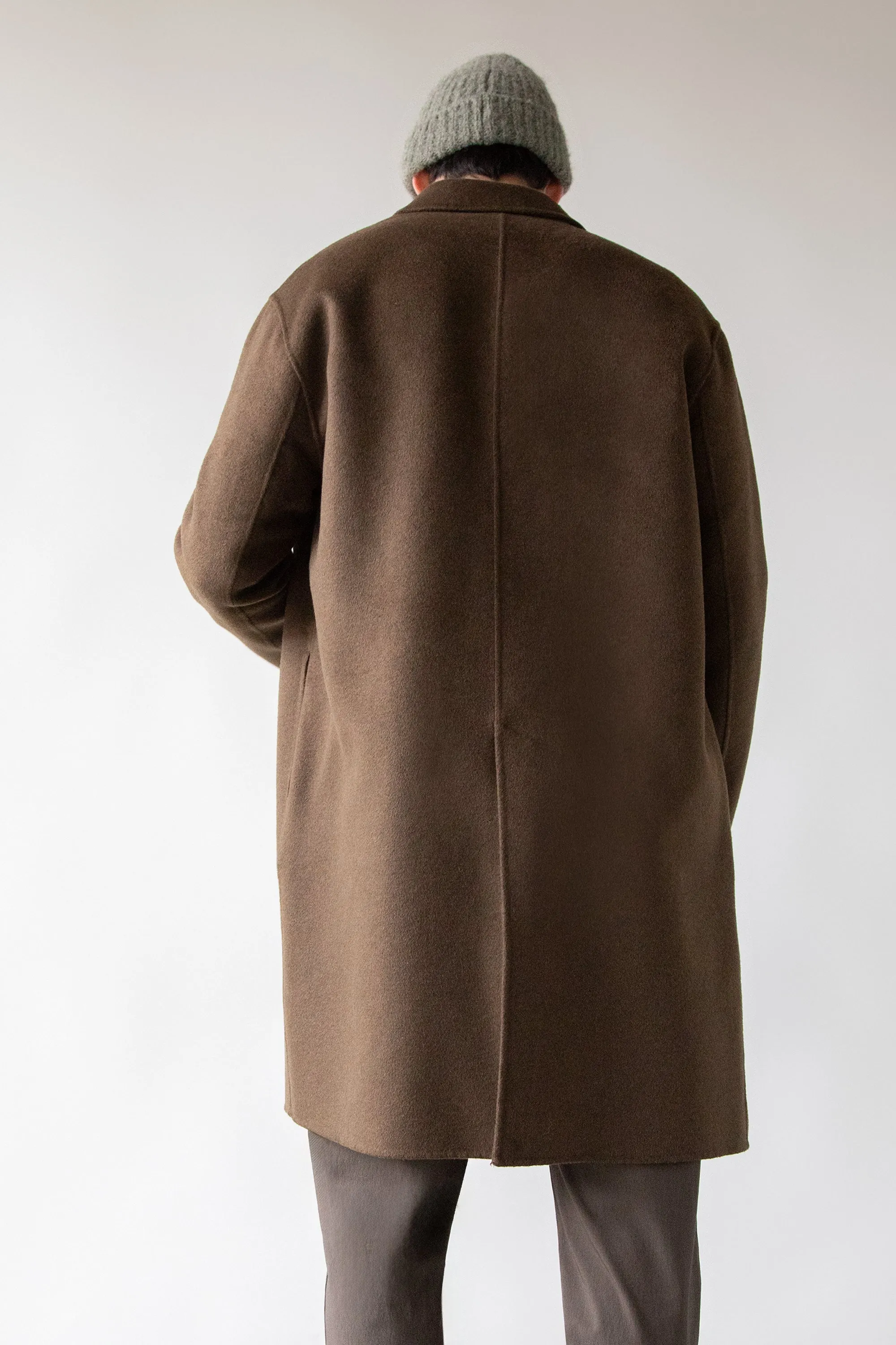 DOUBLE-FACED WOOL BLEND COAT