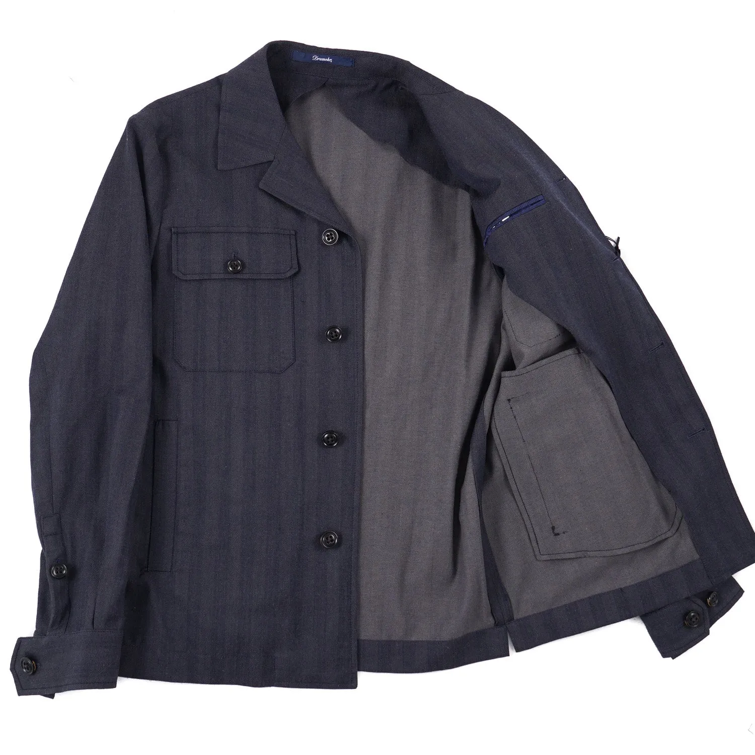 Drumohr Cotton and Wool Shirt-Jacket