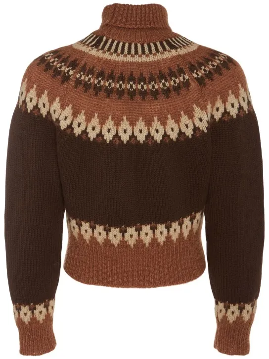 Dsquared2   Wool blend jacquard sweater 