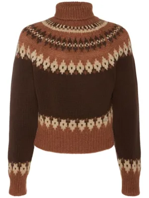 Dsquared2   Wool blend jacquard sweater 