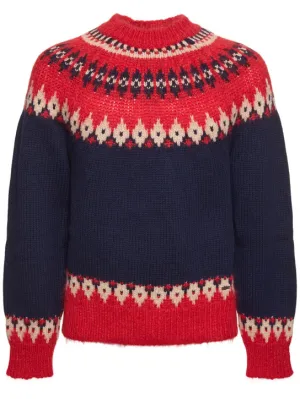 Dsquared2   Wool blend jacquard sweater 