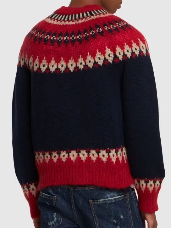 Dsquared2   Wool blend jacquard sweater 