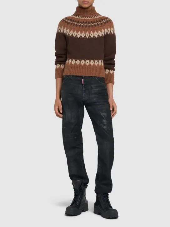 Dsquared2   Wool blend jacquard sweater 