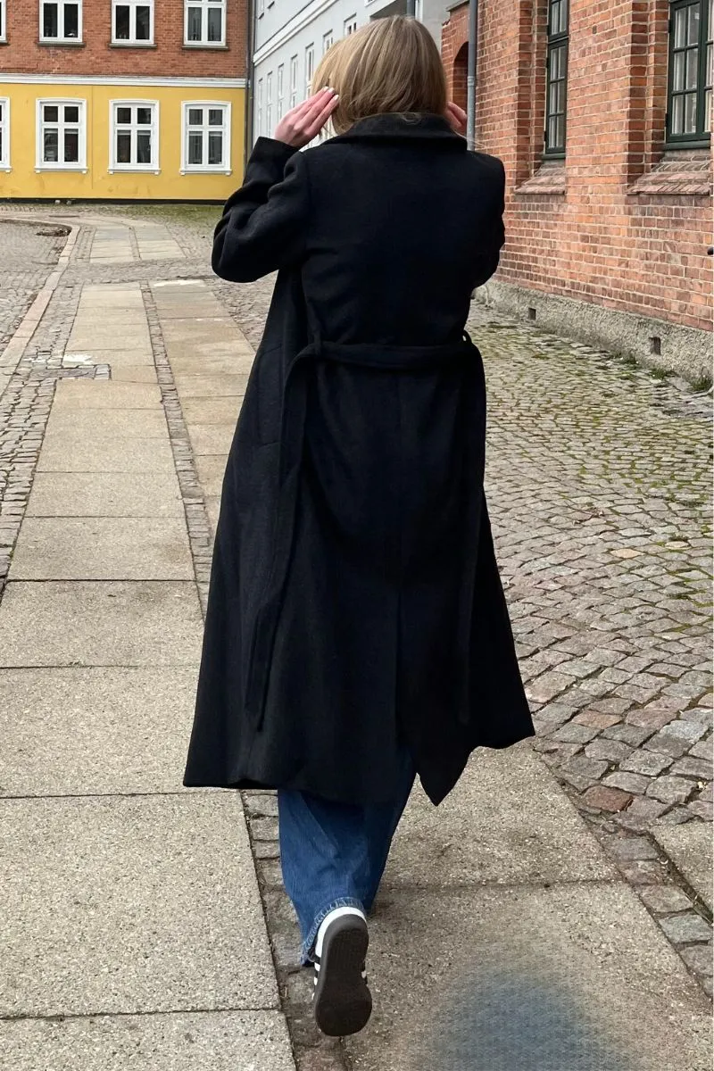 Edgar Wool Coat | Dark Grey | Jakke fra Neo Noir