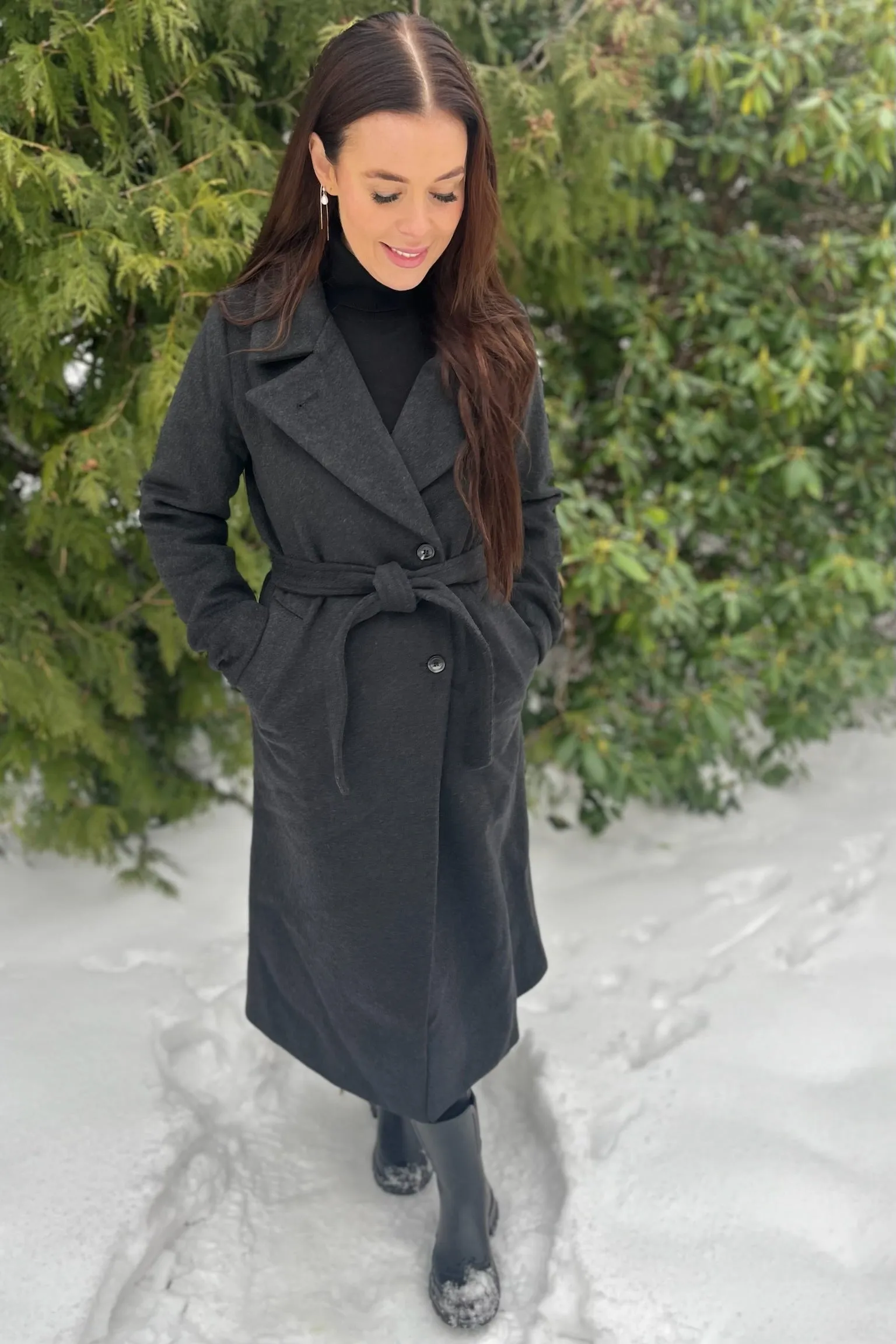 Edgar Wool Coat | Dark Grey | Jakke fra Neo Noir