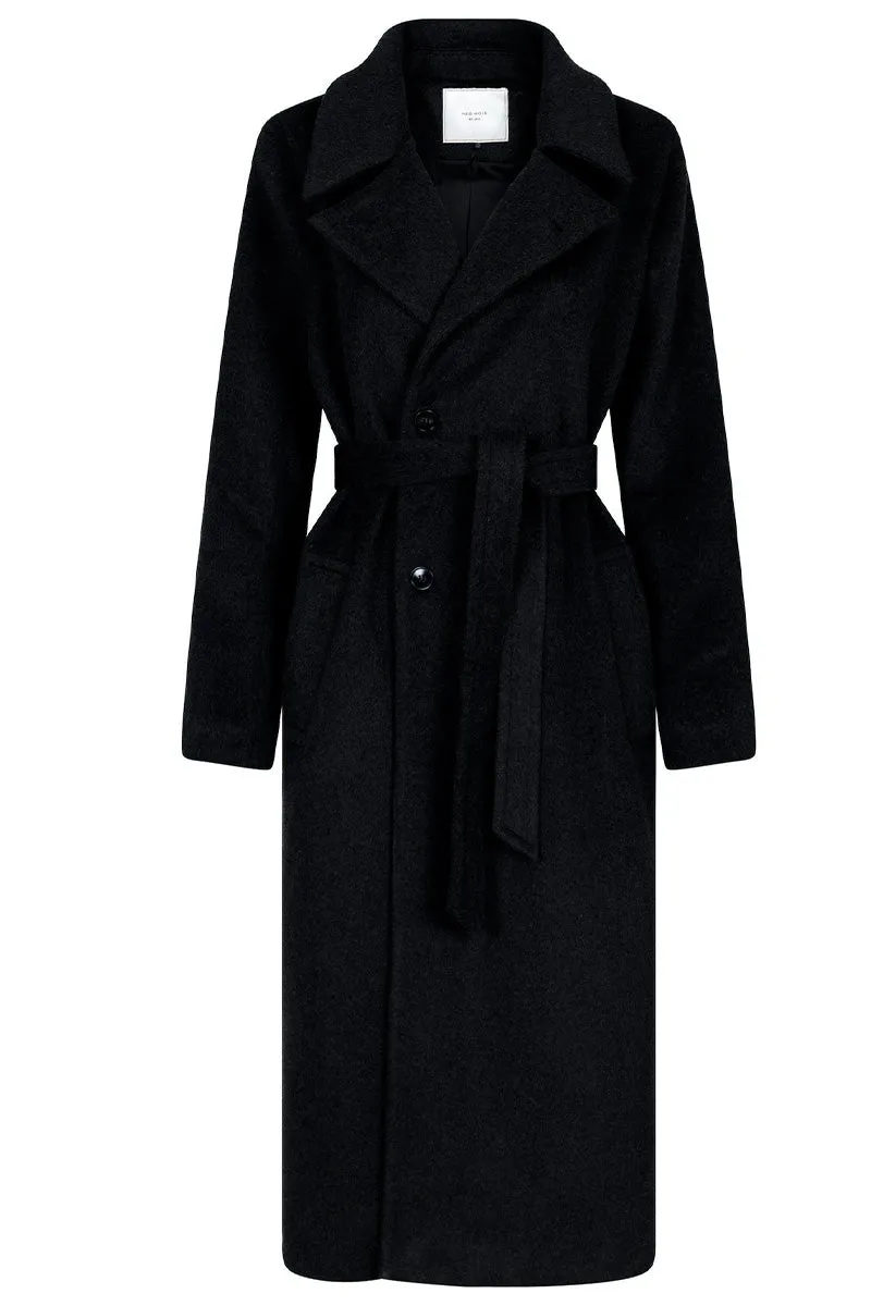 Edgar Wool Coat | Dark Grey | Jakke fra Neo Noir