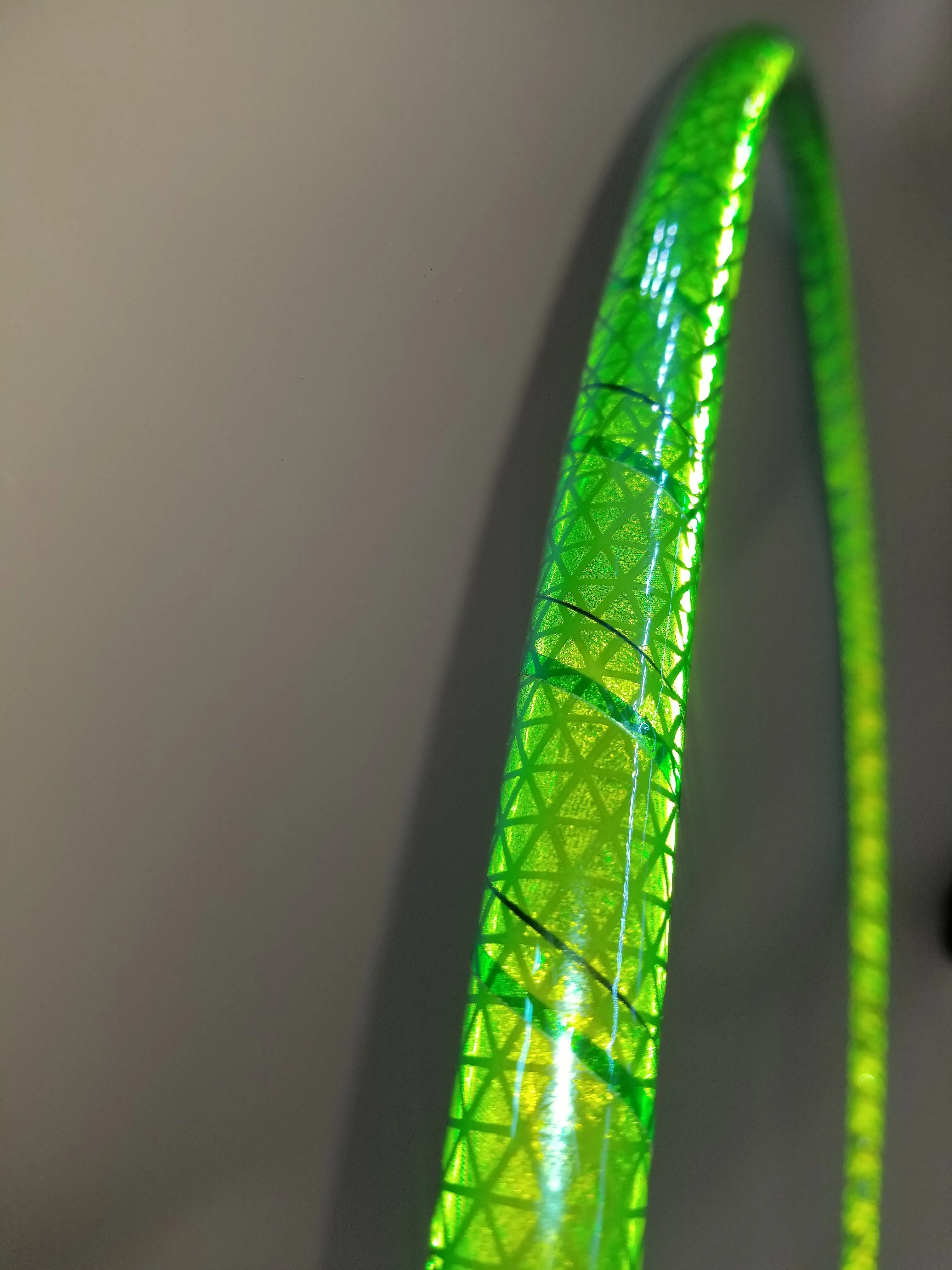 Electric Lime Reflective Color Morph Taped Hoop