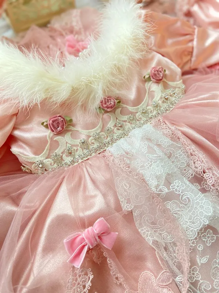 Exclusive Pink Fur Dress