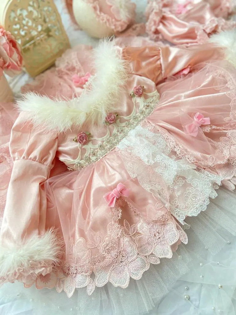 Exclusive Pink Fur Dress