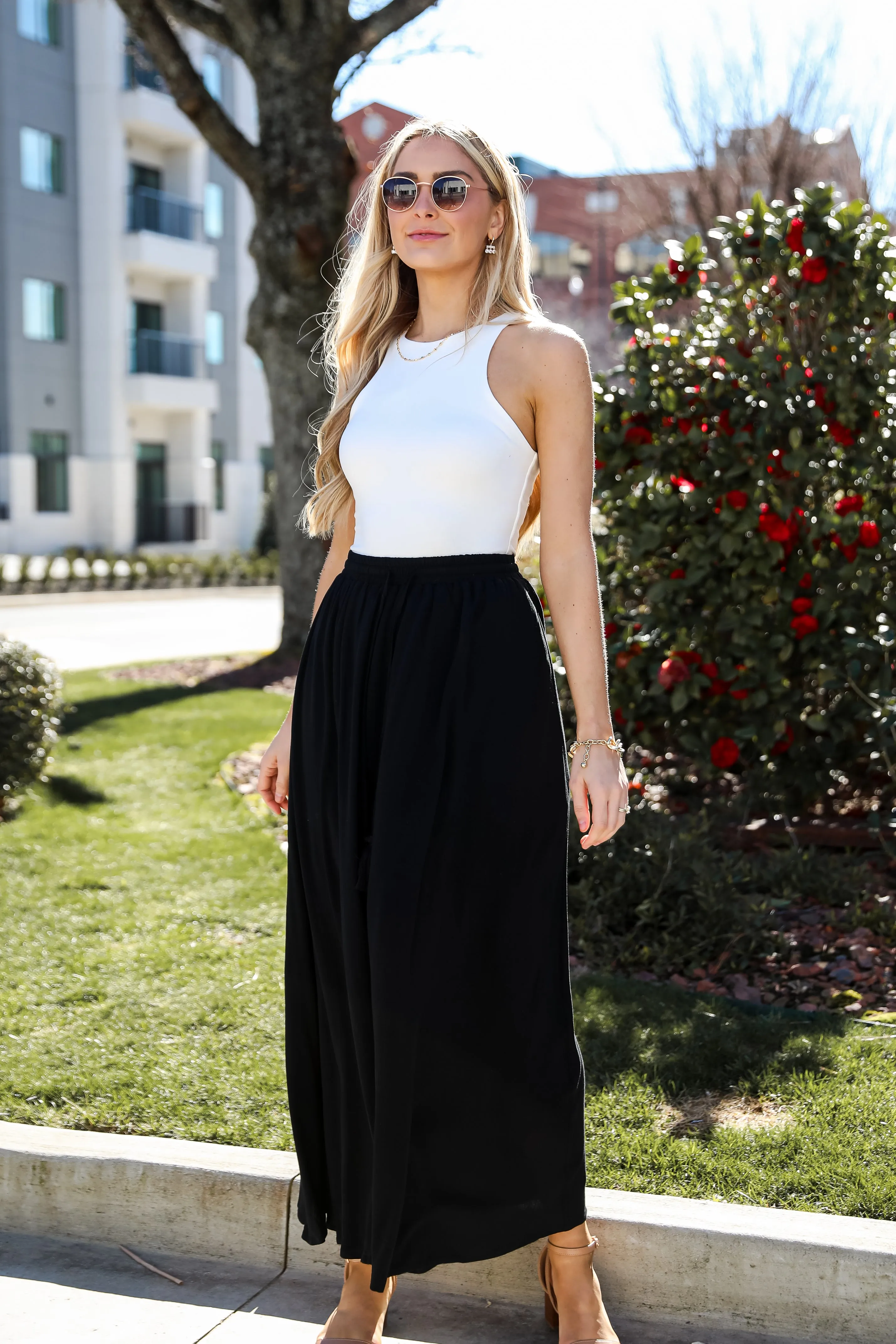 FINAL SALE - On My Mind Black Maxi Skirt - DU DEAL