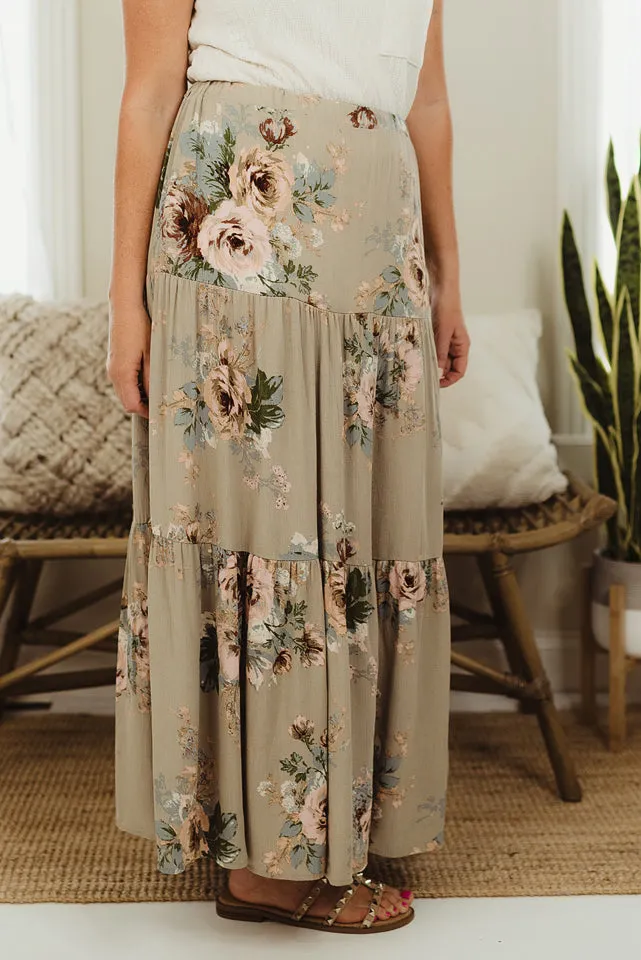 Floral Maxi Skirt