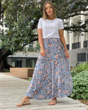 Floral Tiered Skirt