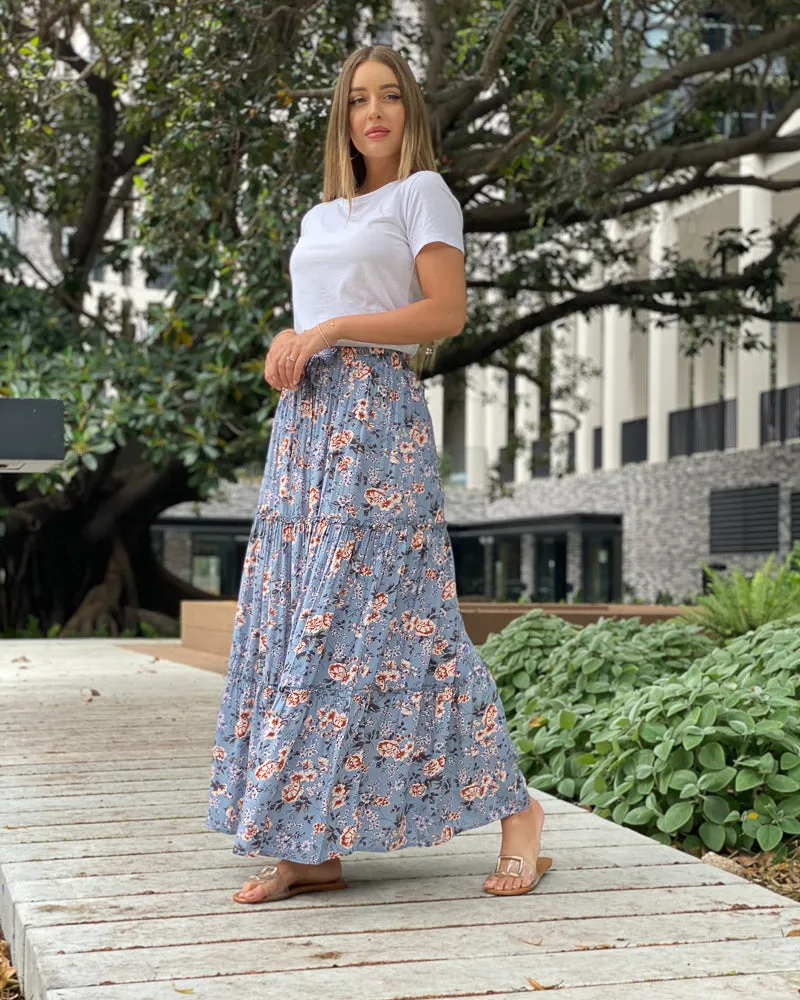 Floral Tiered Skirt