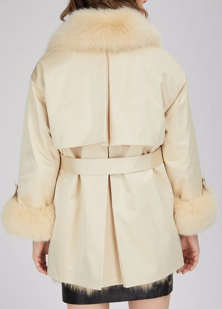 Fox-Fur Lined Parka Jacket