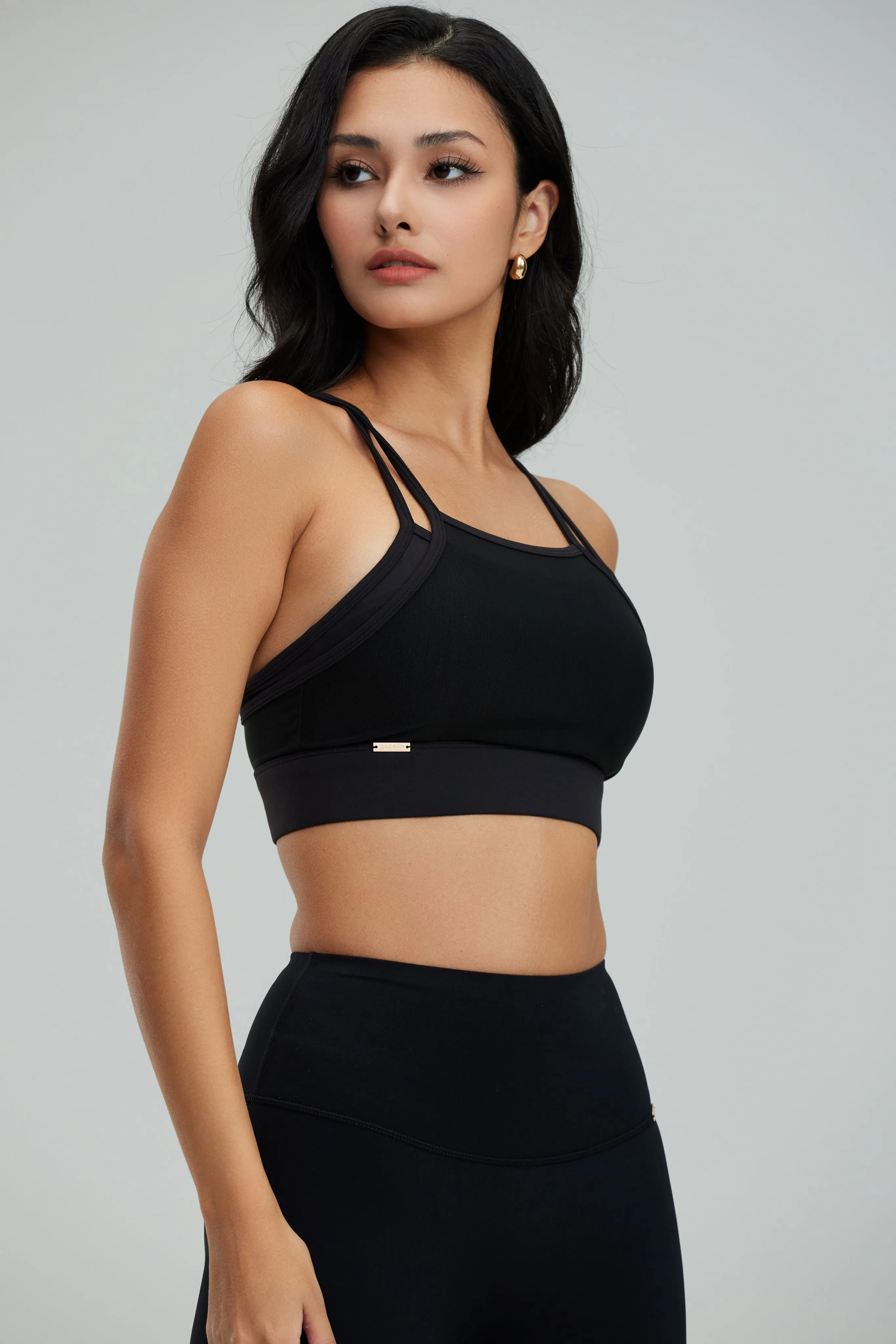 Glam Aura Mesh Top - Black