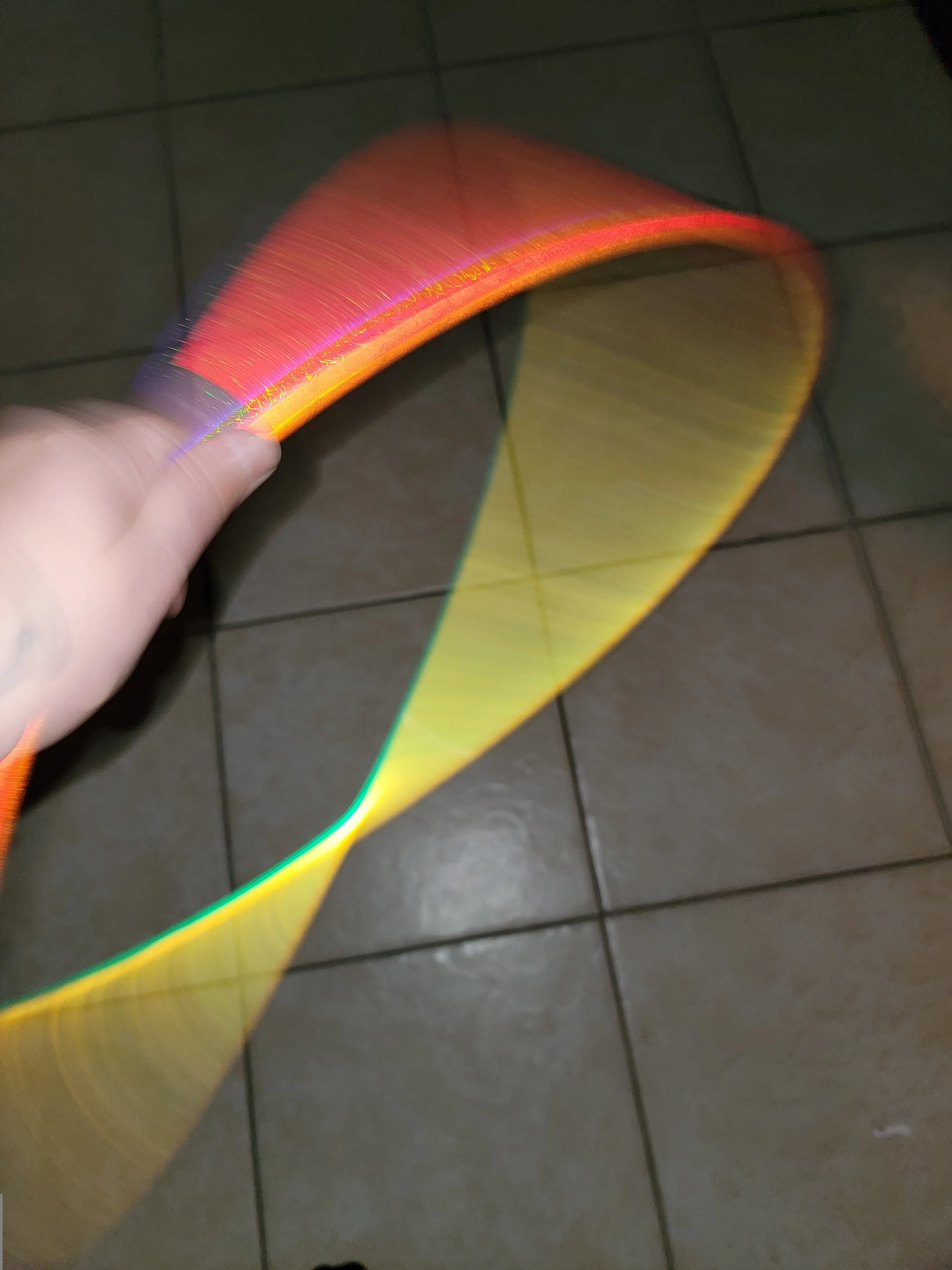 Glitter Rainbow Coinflip Specialty Reflective Taped Hoop