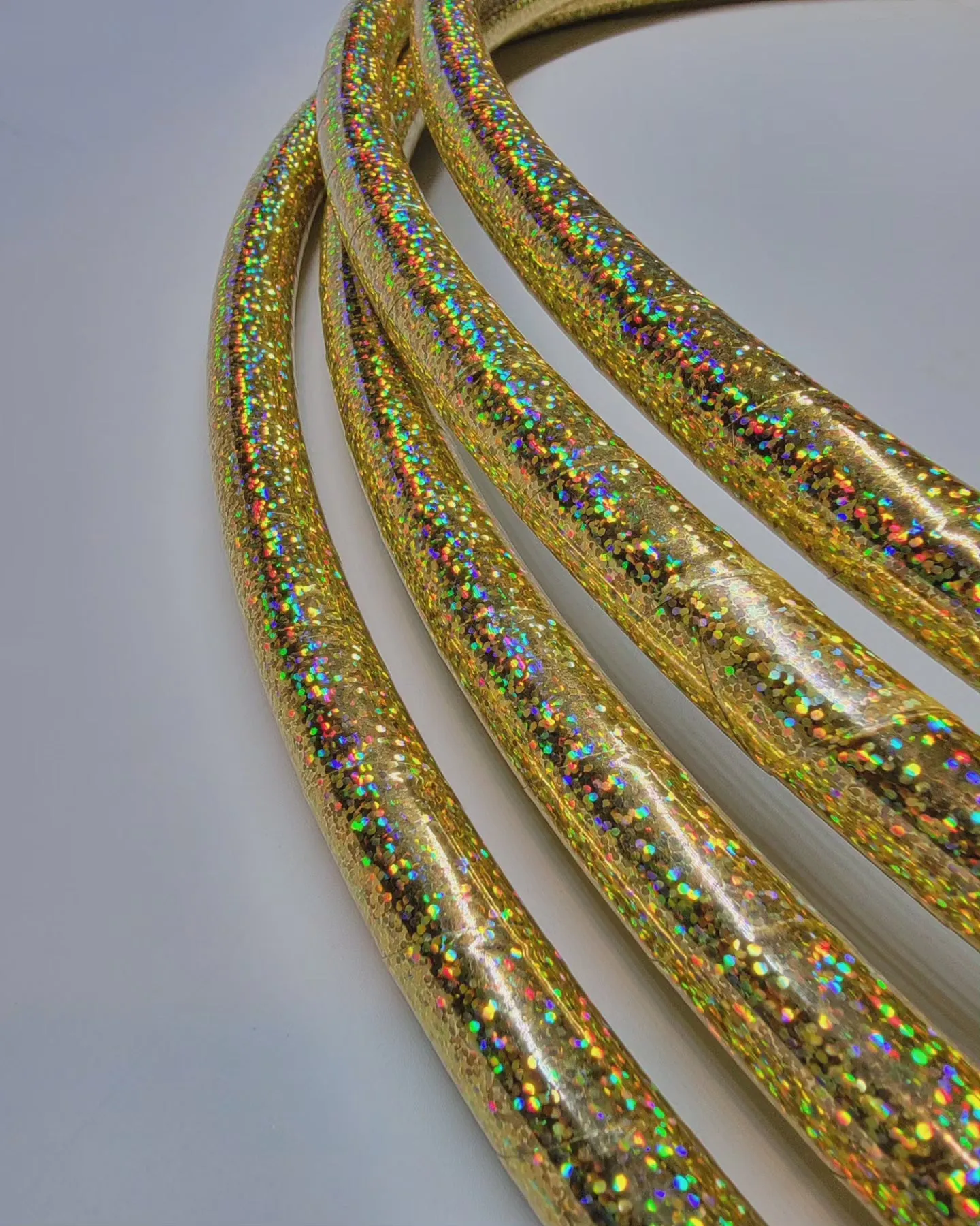 Gold Dust Glitter Taped Hoop