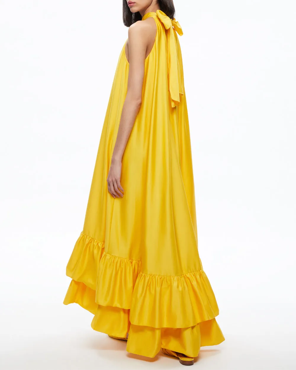 Golden Rod Jovie Halterneck Maxi Dress