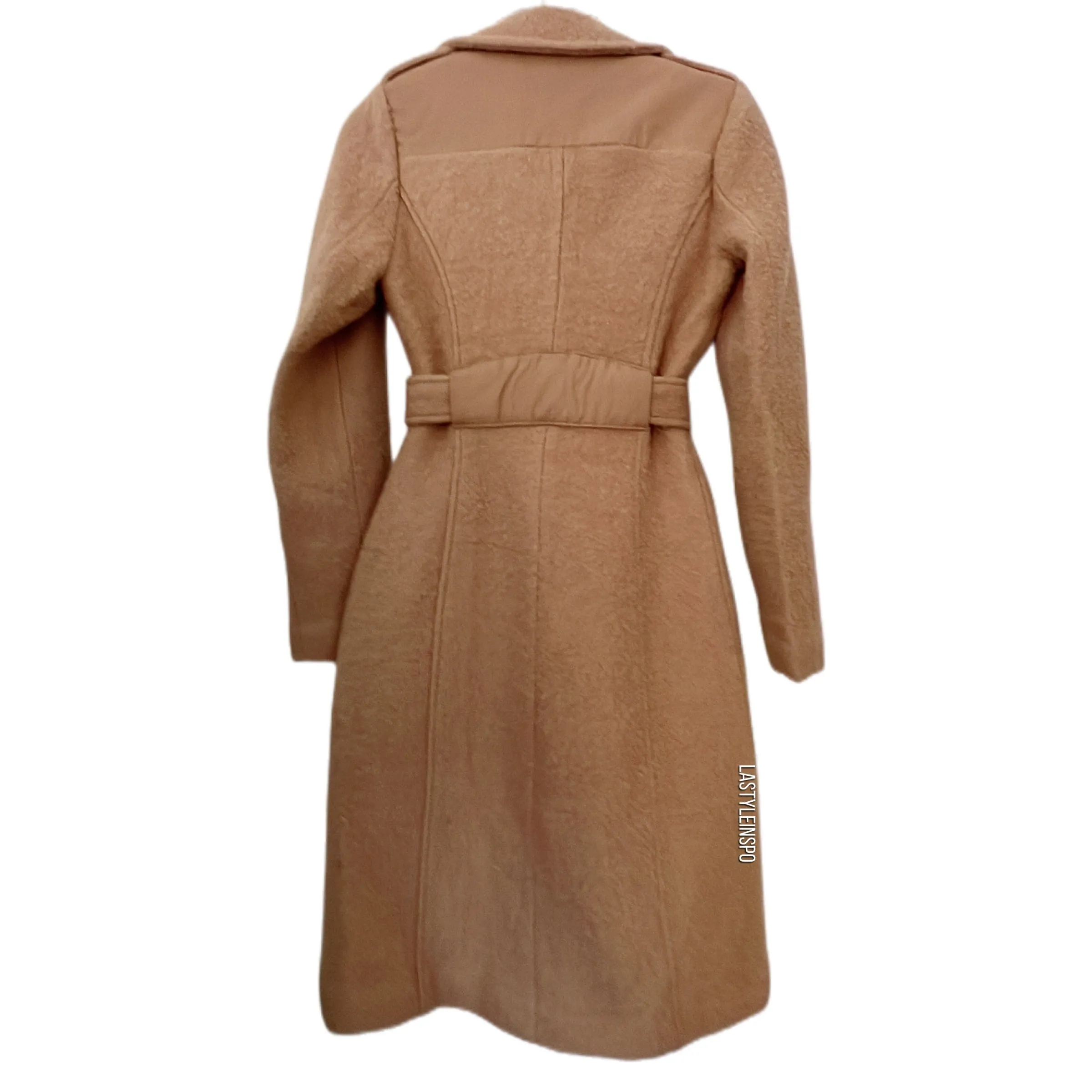 GUESS Wool Coat Long Beige XS