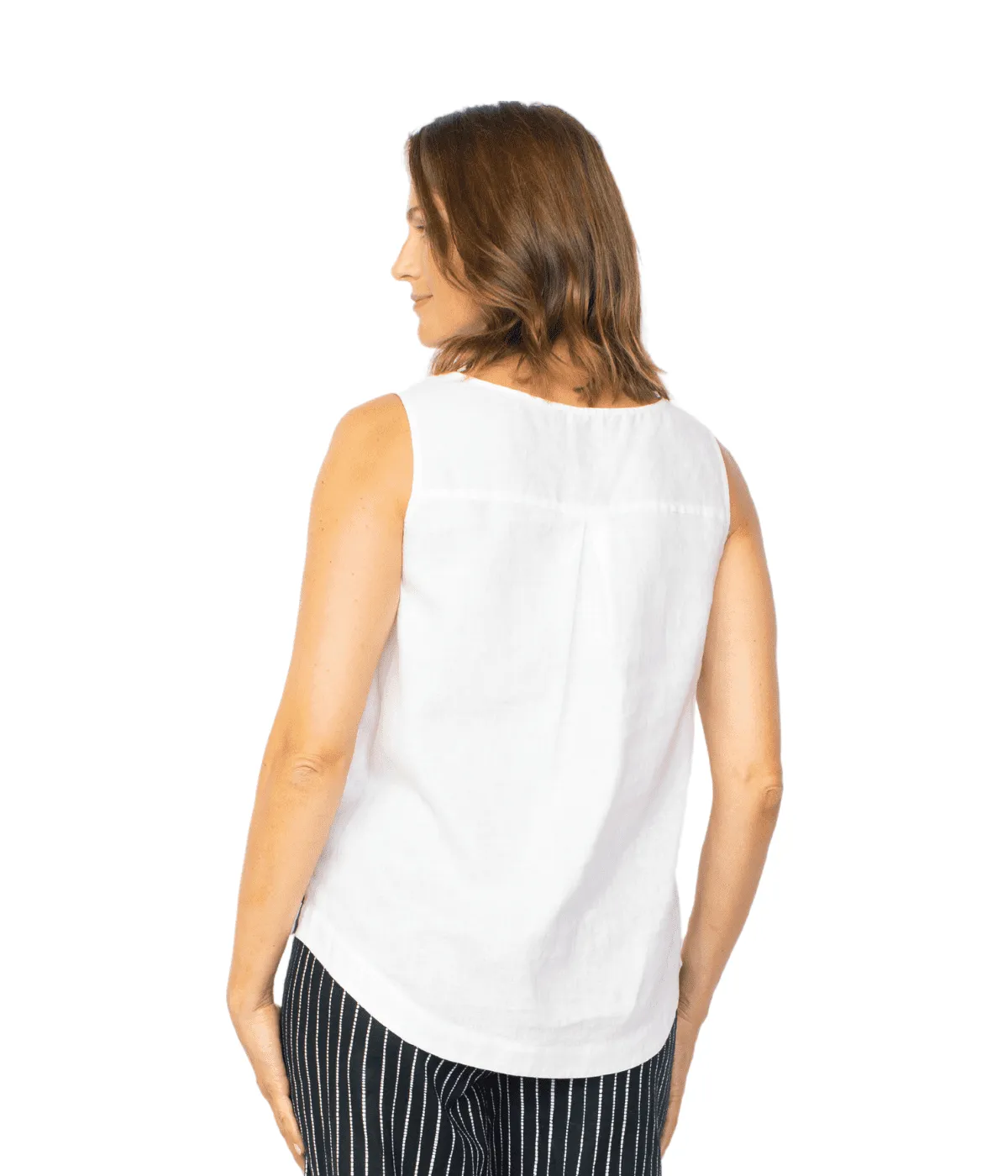 Habitat Sale, 41525 Side Button Tank, White 50% Off Regular Price