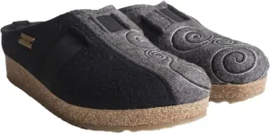 Haflinger Magic Black and Grey Clog