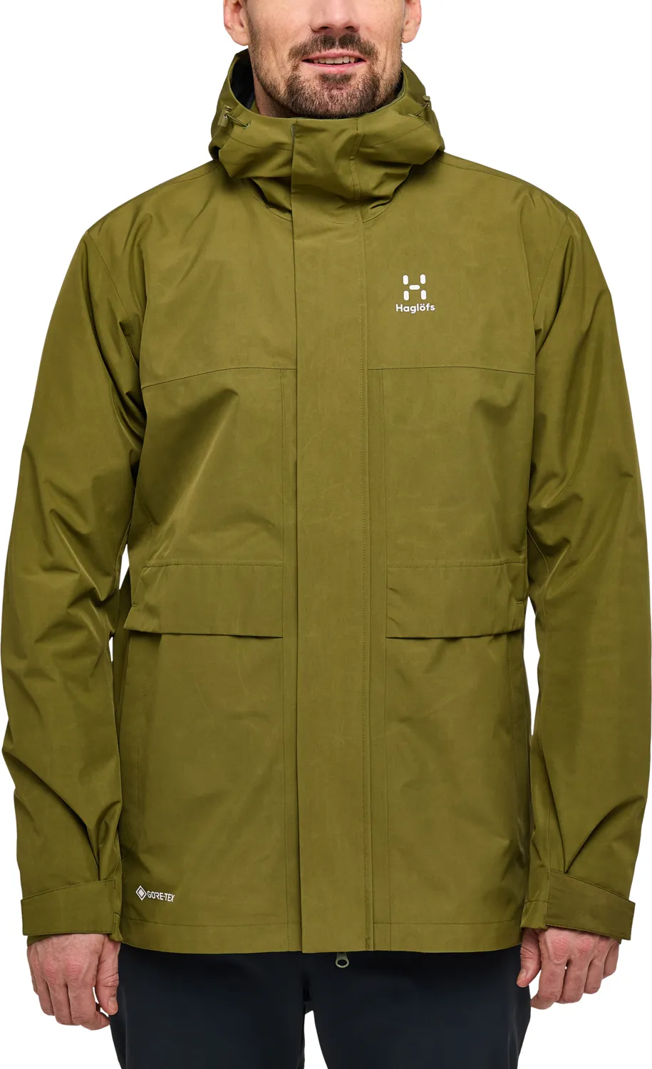 Haglöfs Men&#x27;s Reed GORE-TEX Parka Olive Green | Buy Haglöfs Men&#x27;s Reed GORE-TEX Parka Olive Green here | Outnorth