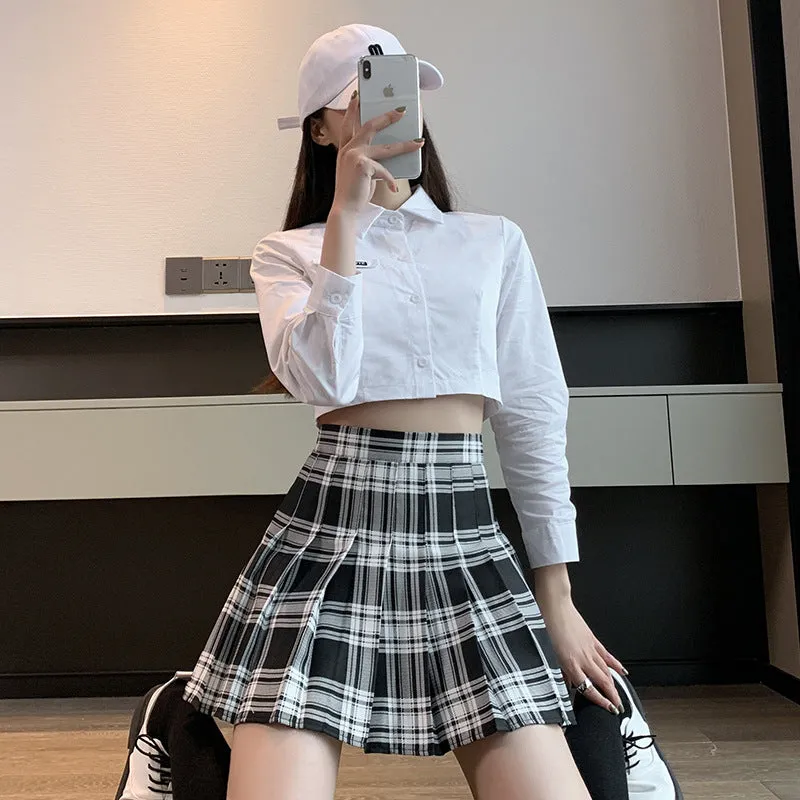 harajuku plaid skirt  KF90231