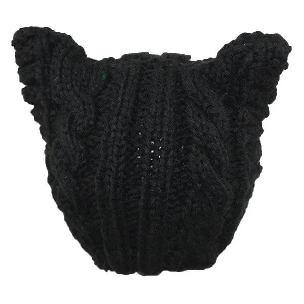 Jeanne Simmons - Knit Acrylic Cap with Ears