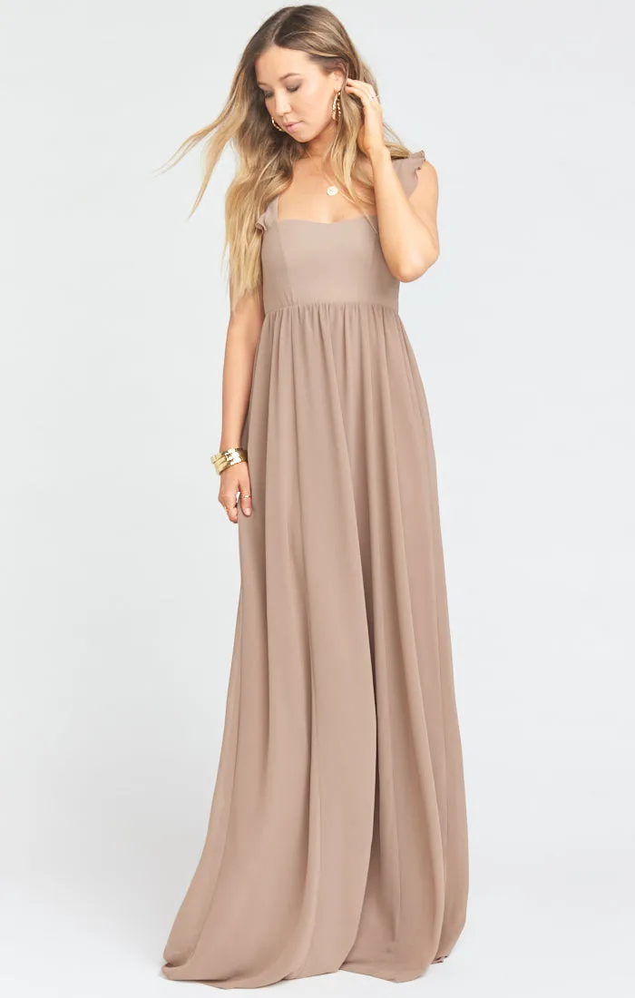 June Maxi Dress ~ Dune Chiffon