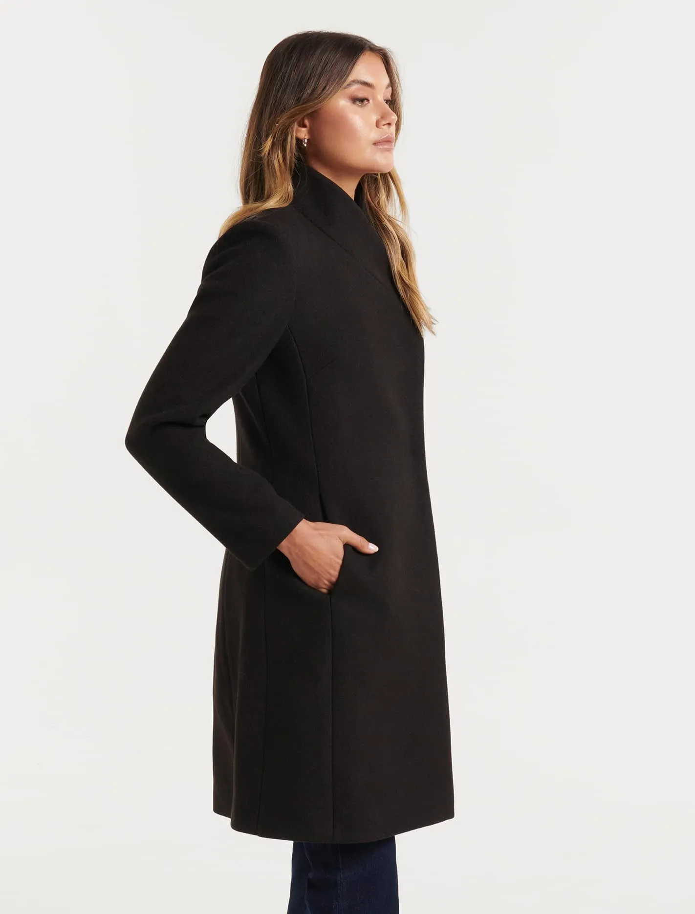 Katrina Funnel Neck Coat