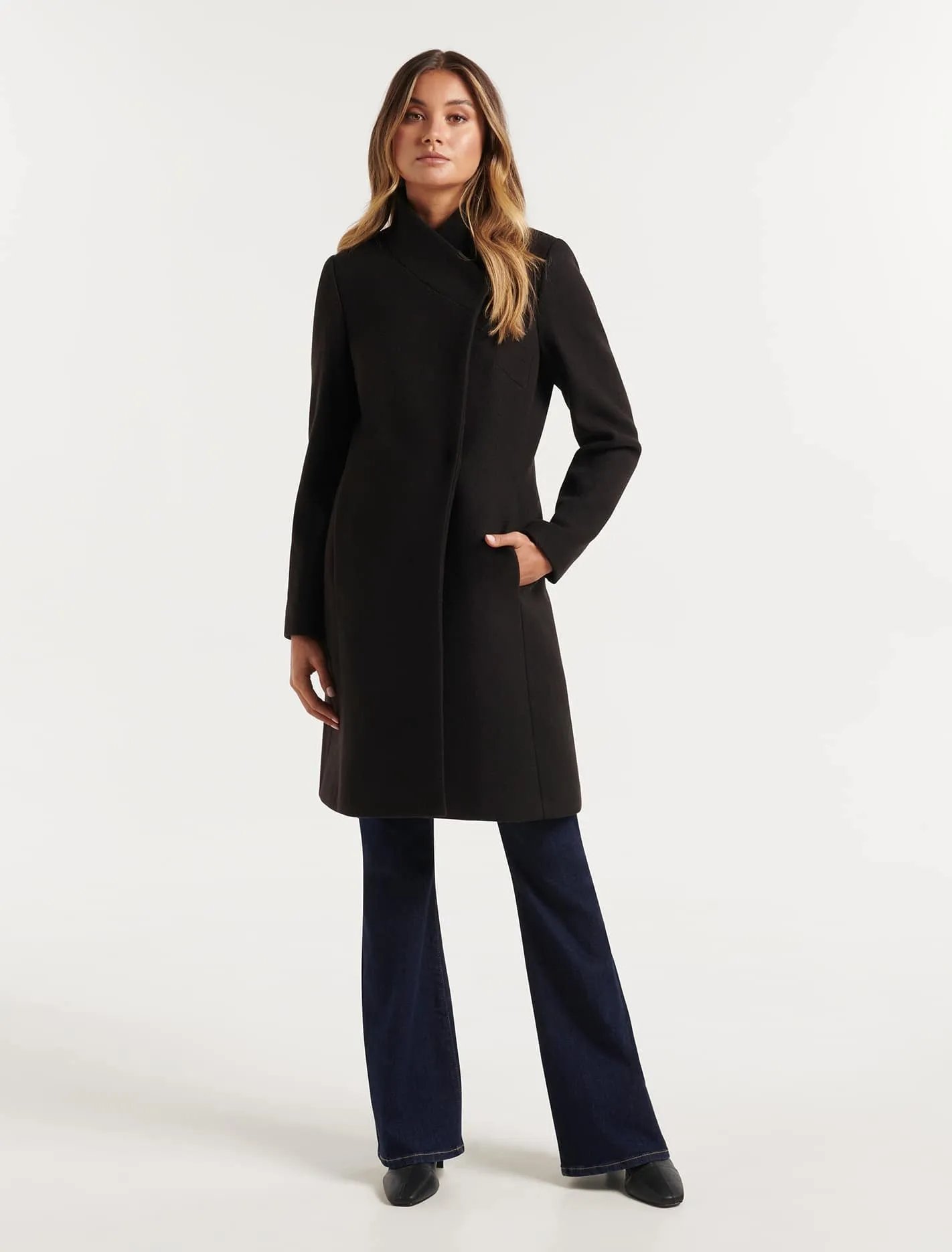 Katrina Funnel Neck Coat