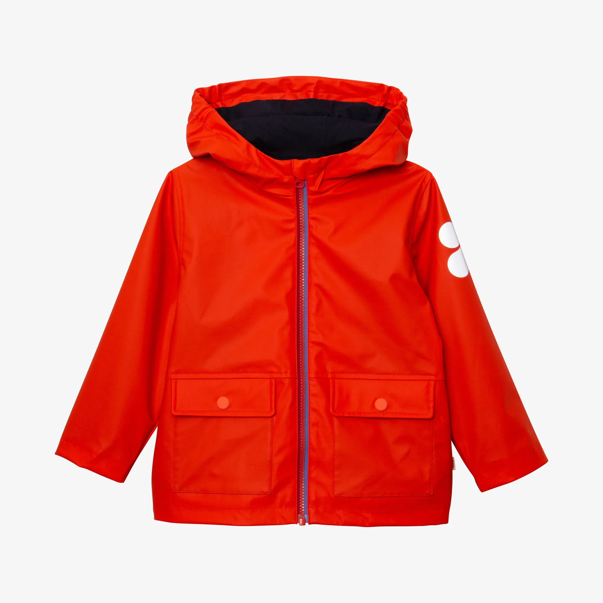 Kid fiery orange parka