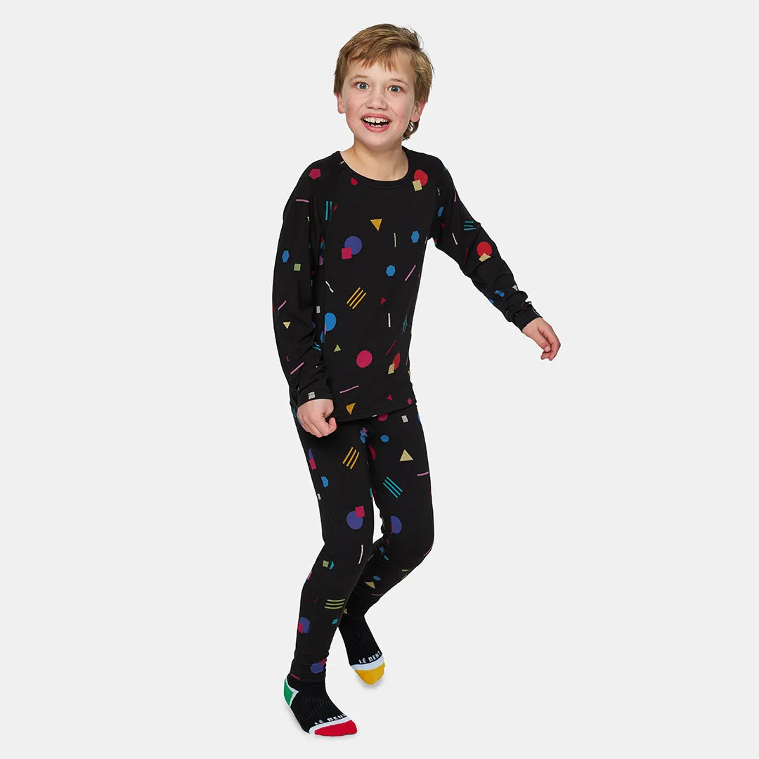 Kids Confetti Midweight Raglan Base Layer