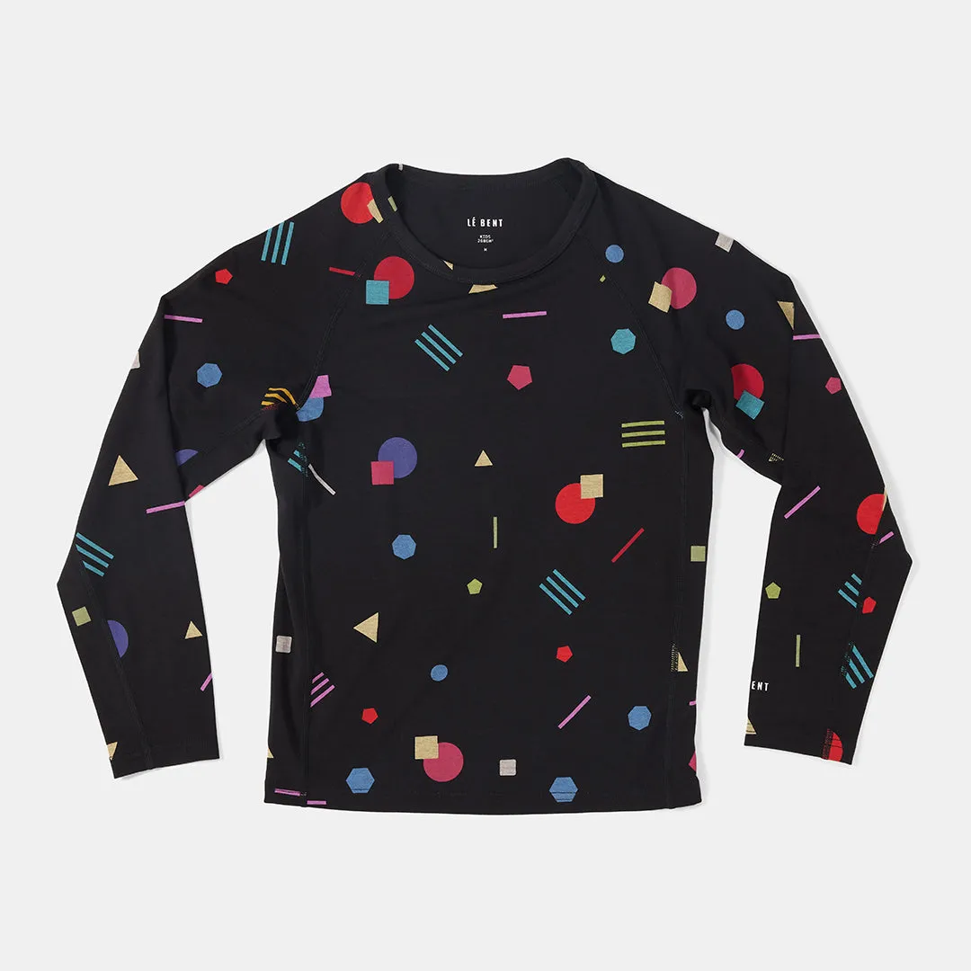 Kids Confetti Midweight Raglan Base Layer