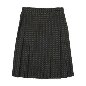 Kin   Kin Navy Print Pleated Skirt (K113)