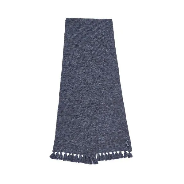 Knitted Marl Wool Linen Scarf