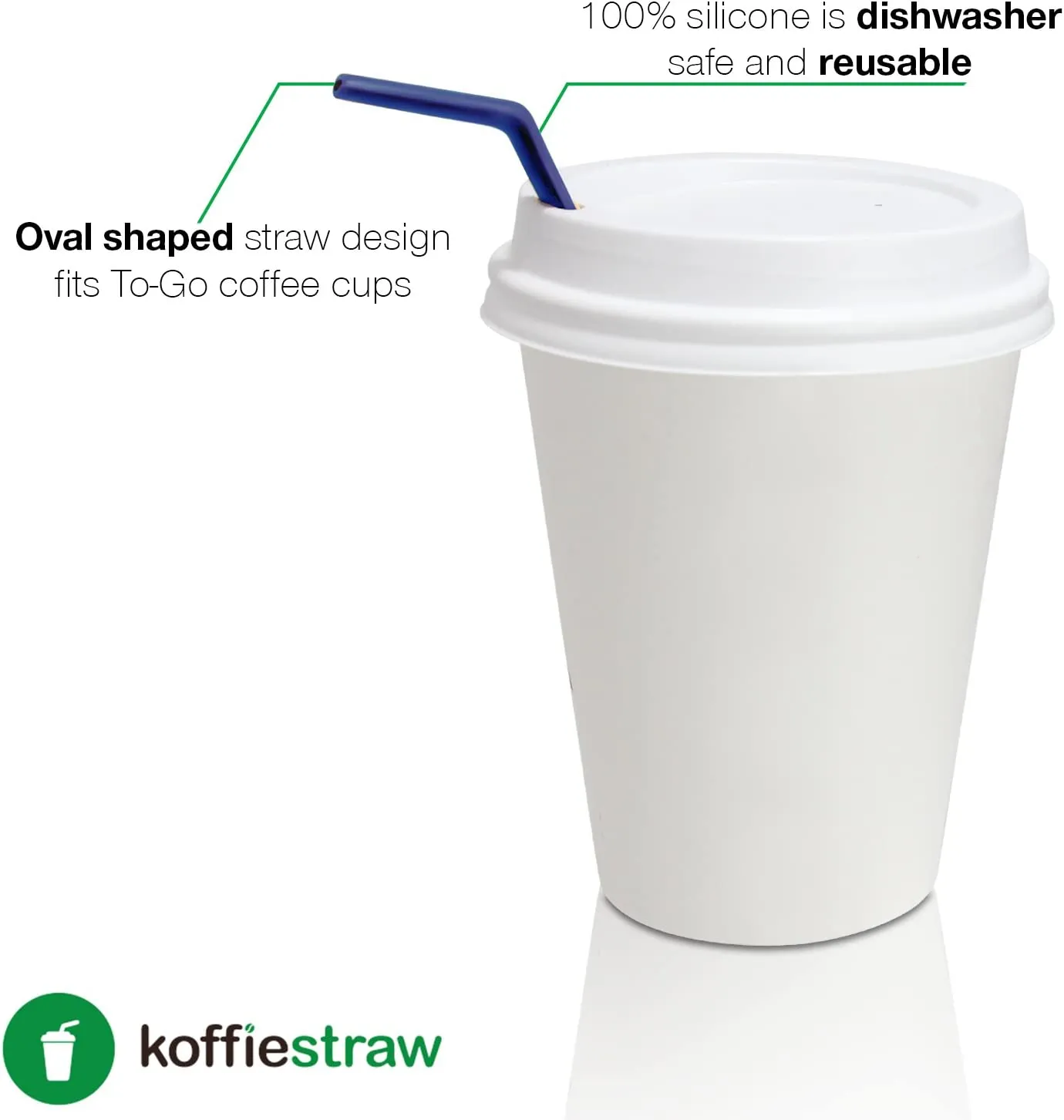 KoffieStraw - Reusable Silicone Straw