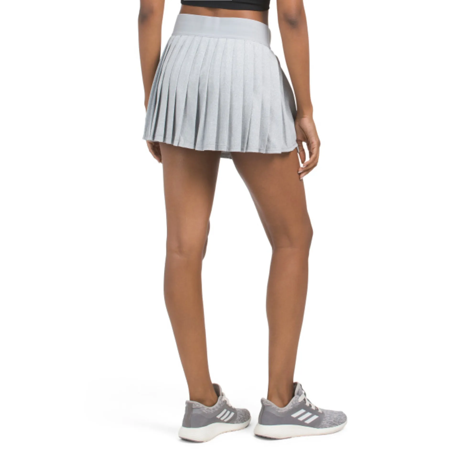 Kyodan Women's Pleated Elastic Waistband Built-in Shorts Tennis Skort