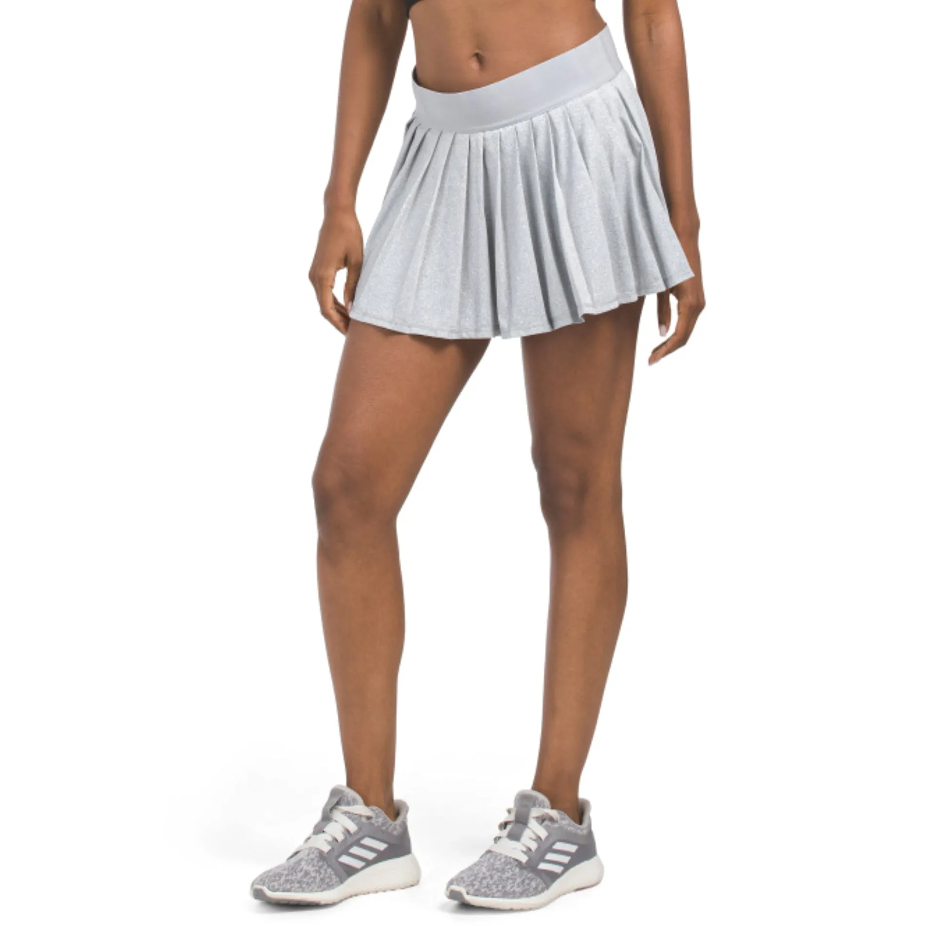 Kyodan Women's Pleated Elastic Waistband Built-in Shorts Tennis Skort